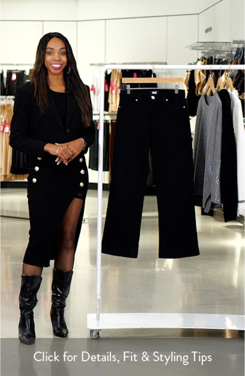 Leenah High Waist Ankle Wide Leg Jeans, sales video thumbnail