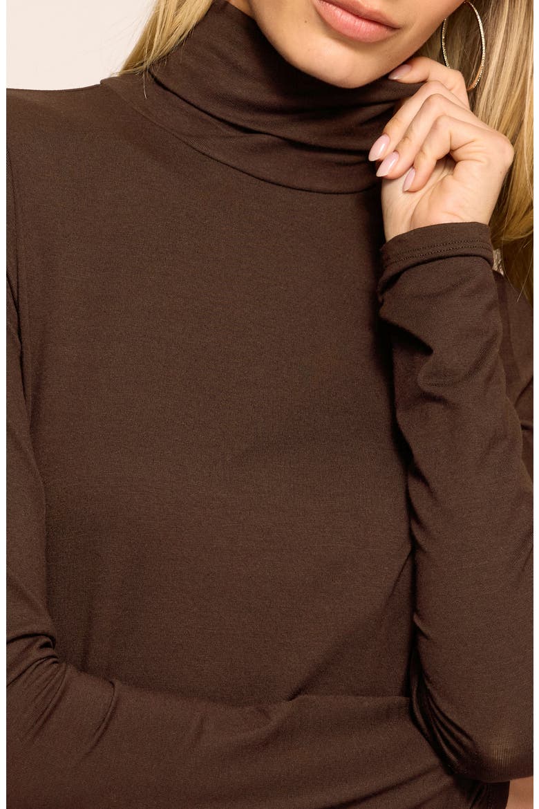 Thea Turtleneck Top, Alternate, color, HERITAGE BROWN