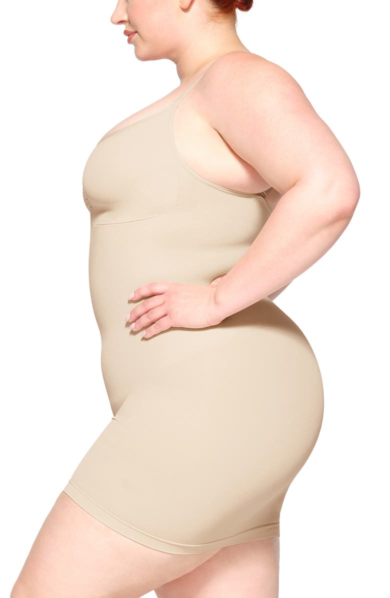 SKIMS Seamless Sculpt Slipdress, Alternate, color, Sand