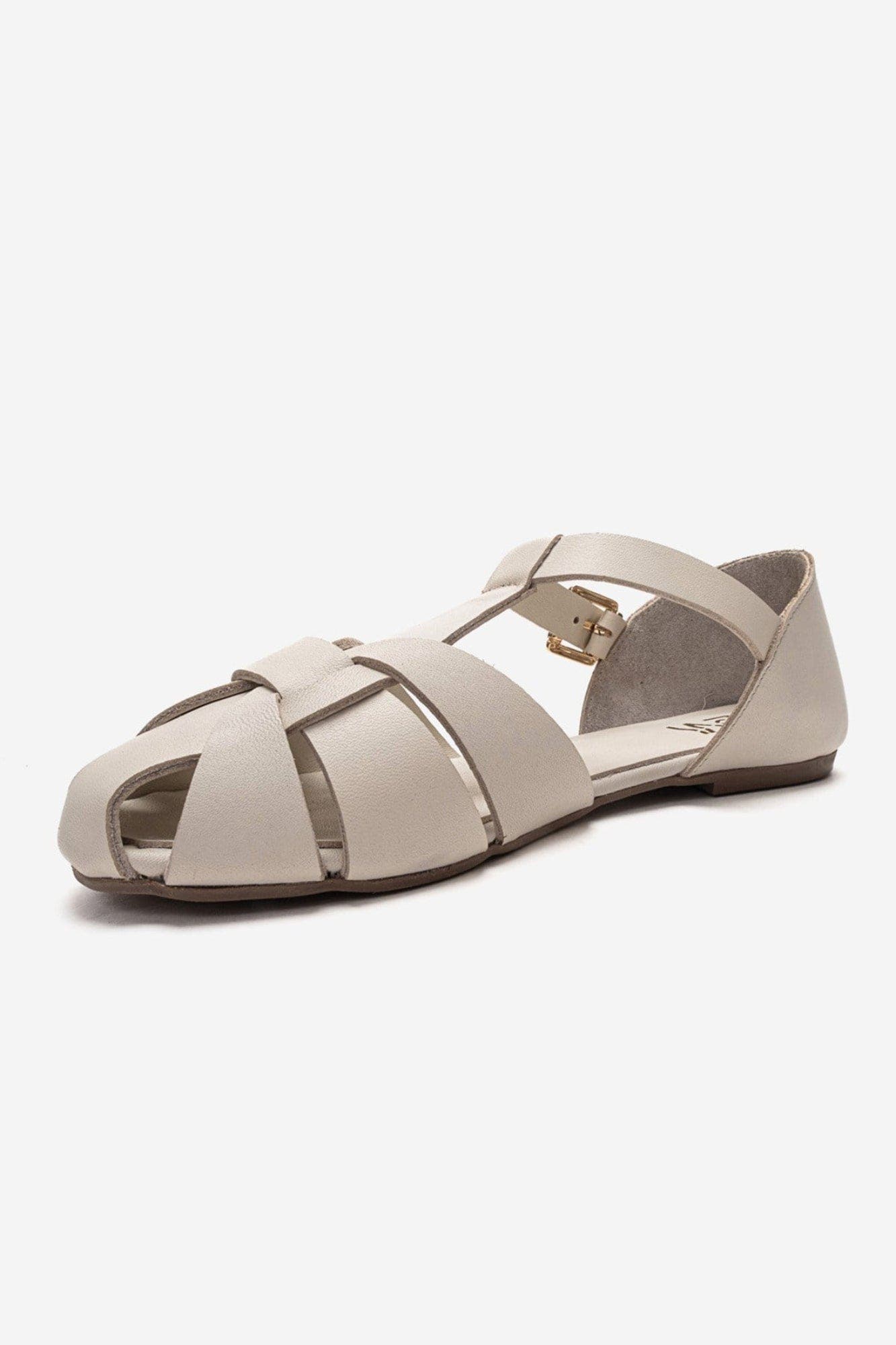 Falina Leather Sandal, Alternate, color, Ecru