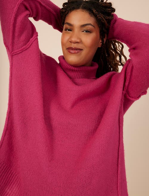Motherhood Maternity Turtleneck Long Sleeve Knit Maternity Sweater In Cabaret