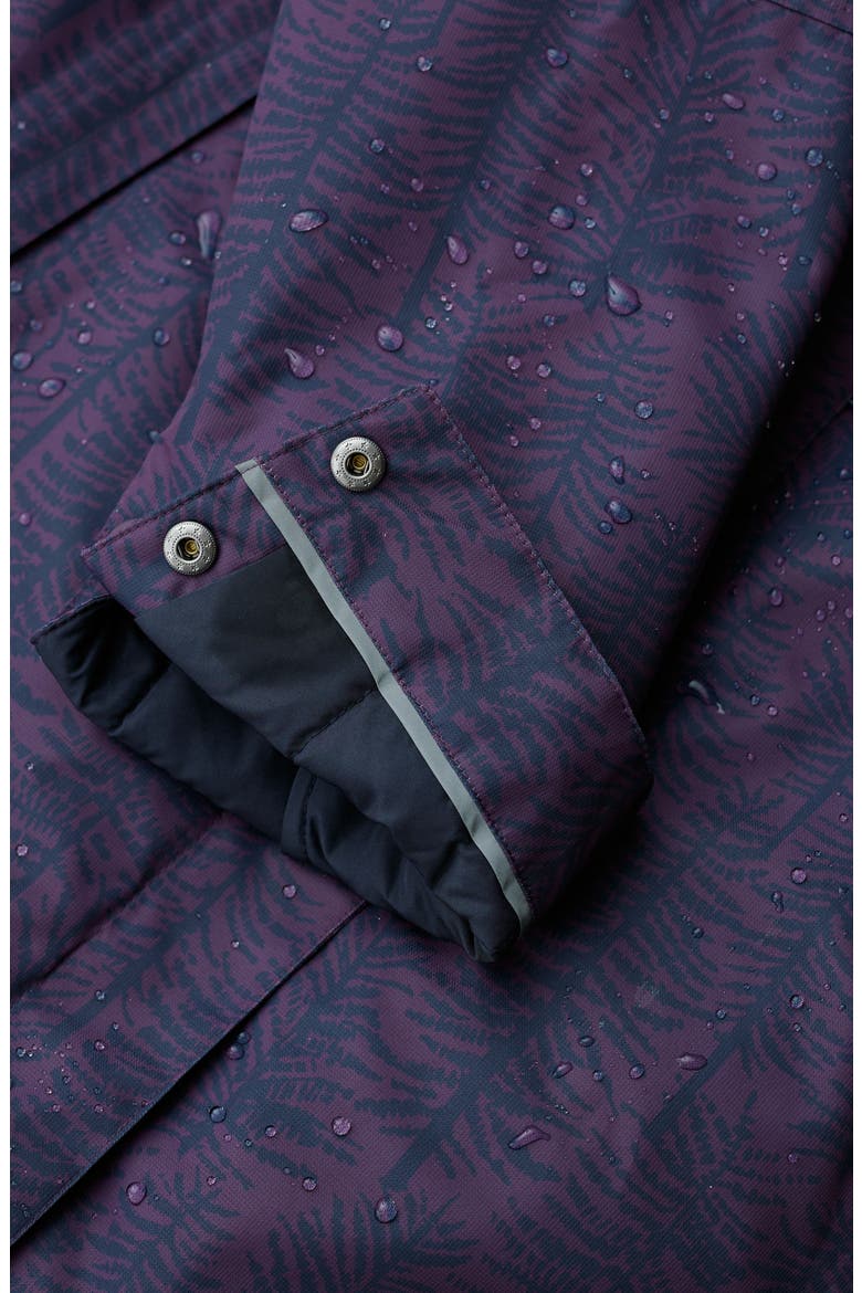 Janelle Waterproof Coat with Removable Hood, Alternate, color, BIRCH FOREST LOGANBERRY