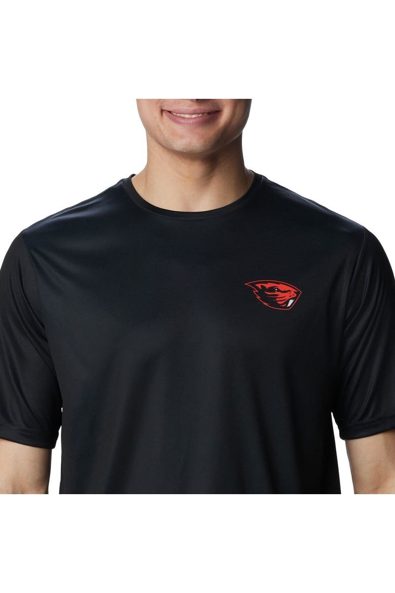 Men's Columbia Black Oregon State Beavers Terminal Tackle Badge Omni-Shade T-Shirt, Alternate, color, Black