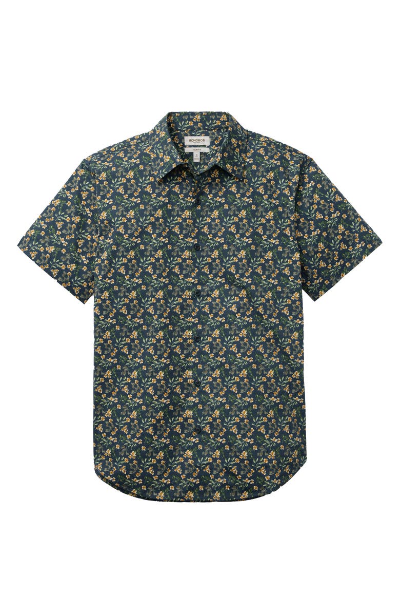 Bonobos Riviera Floral Short Sleeve Stretch Cotton Button-Up Shirt, Alternate, color, Daylight Floral V4 C11