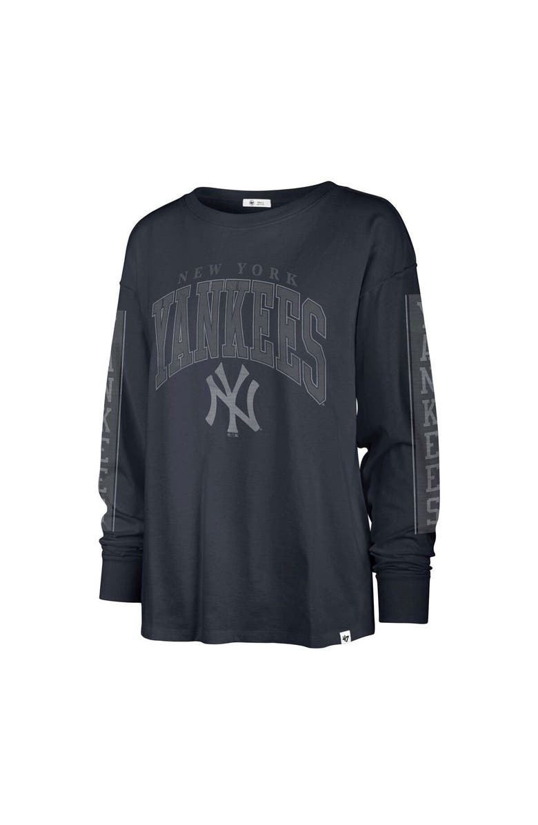 '47 Women's '47 Navy New York Yankees Statement Long Sleeve T-Shirt, Alternate, color, 