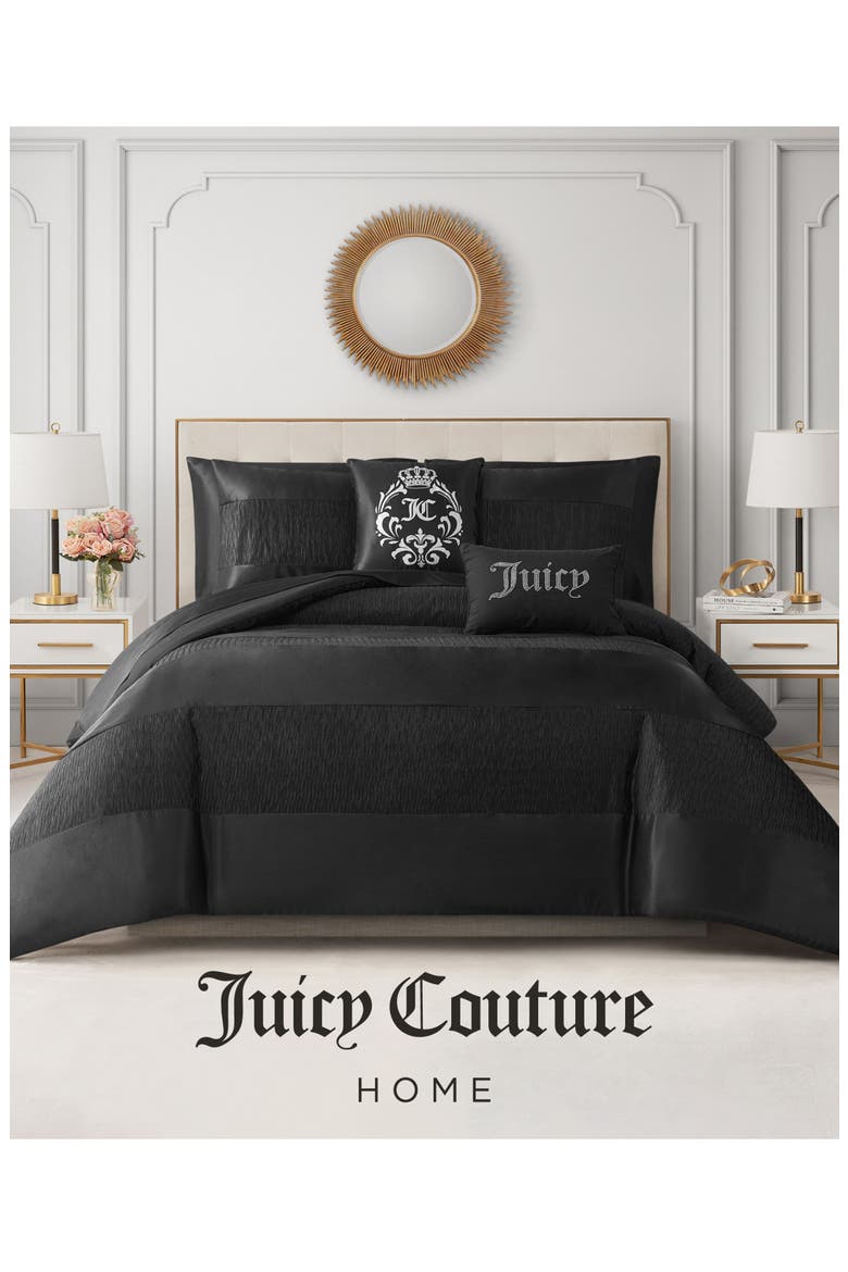 Glam Night Comforter Set, Alternate, color, BLACK