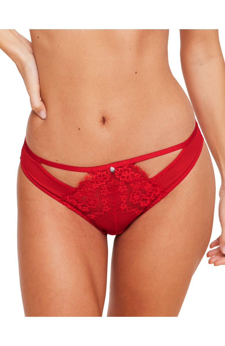 Adore Me Liliana Bikini Panties, Main, color, Dark Red