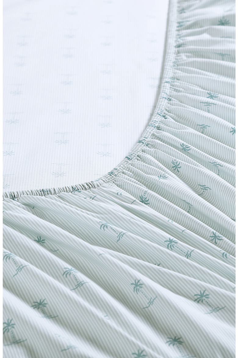 Kew Palms 200 Thread Count Sheet Set, Alternate, color, SILVER\BLUE