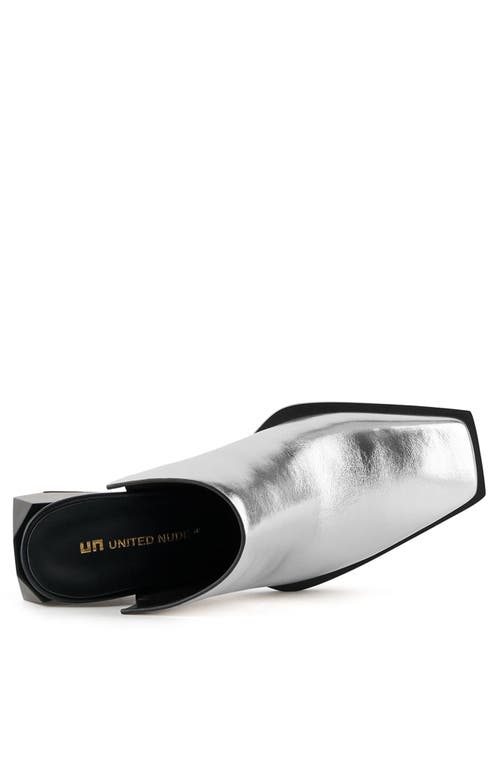 United Nude Ricky Mule Mid In Silver