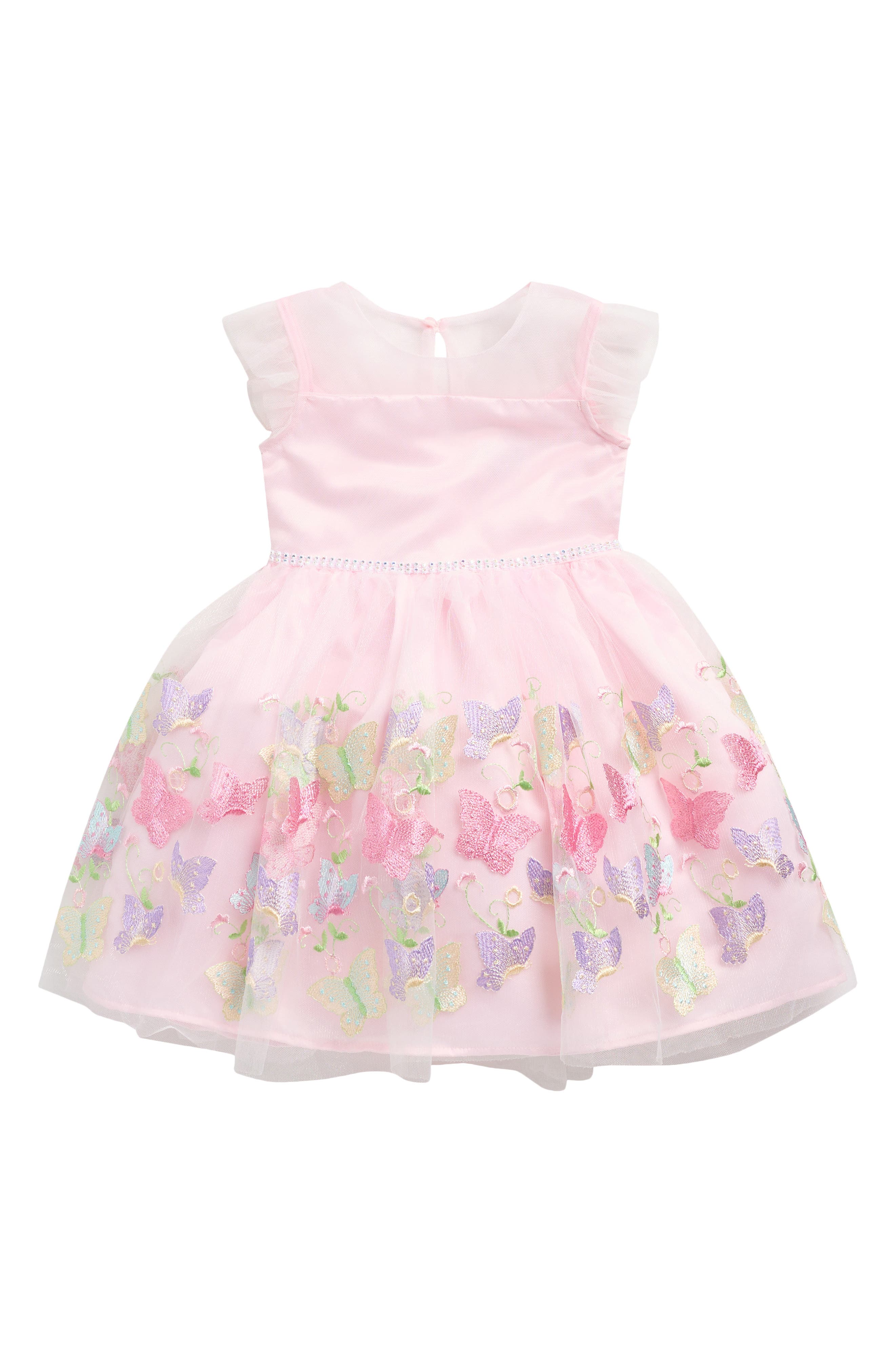 BLUEBERRY Kids' Butterfly Border Party Dress