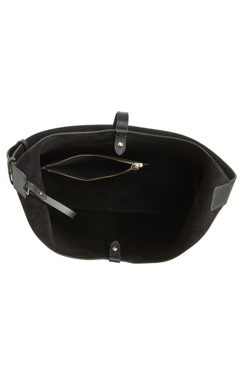 Strathberry Kite Leather Hobo Bag In Black