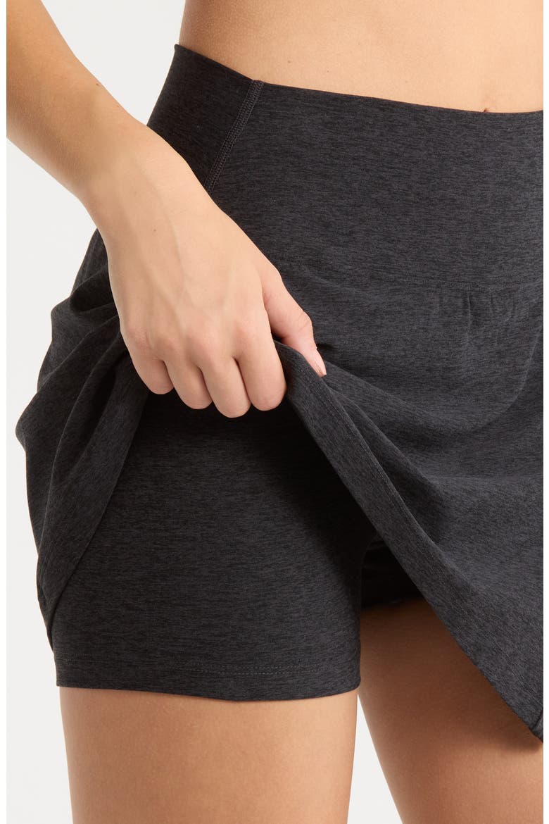 The Coco Skort, Alternate, color, HEATHER BLACK