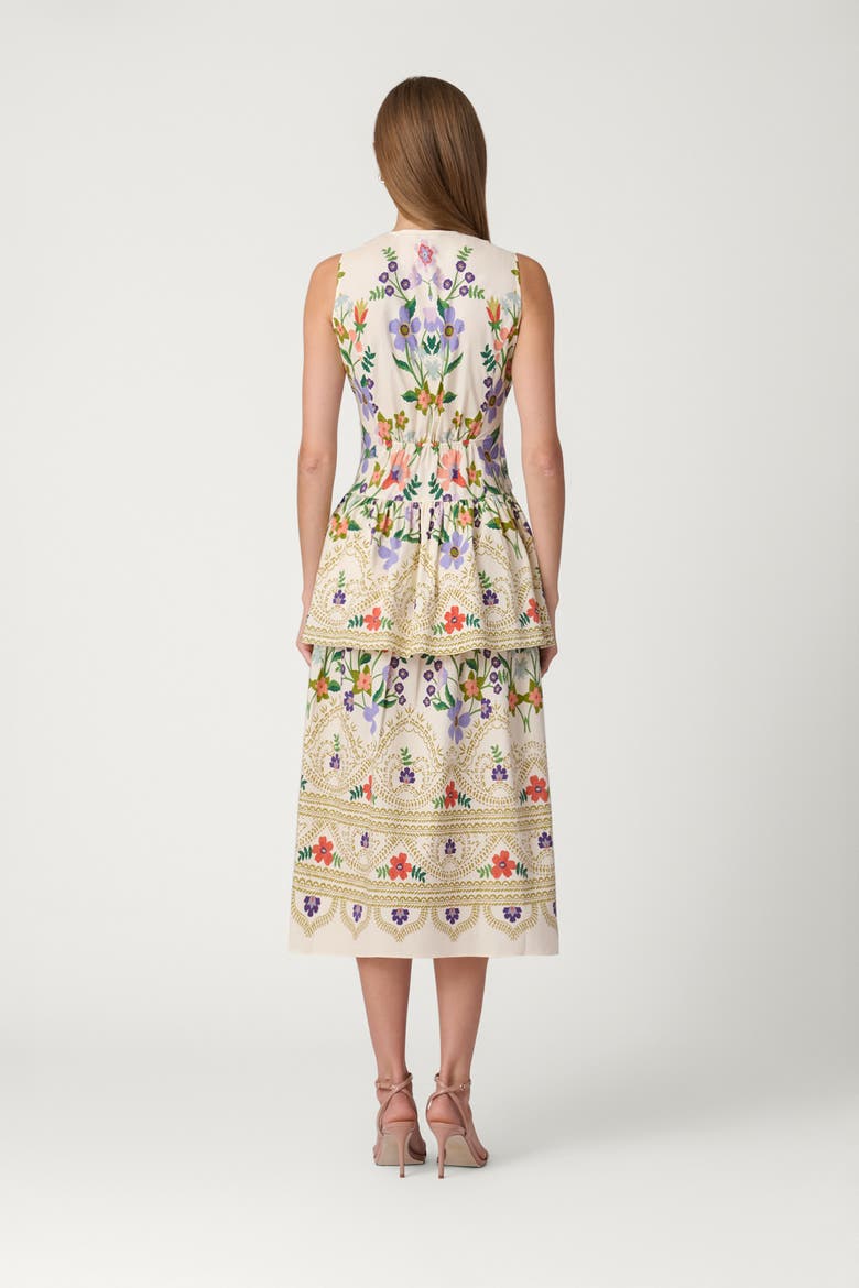 Hither Floral Upton Dress, Alternate, color, Lilac/Tangerine/Sand