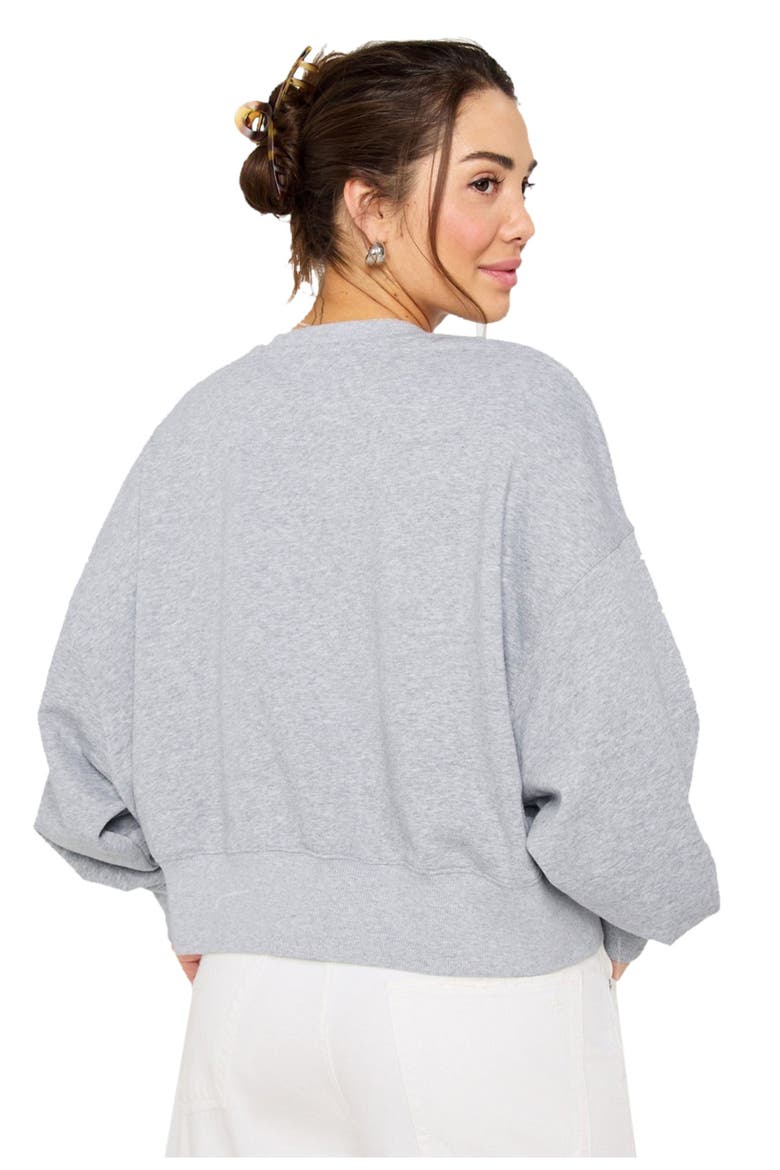 Year Round Terry Crew Neck Sweatshirt, Alternate, color, Classic Grey Heather