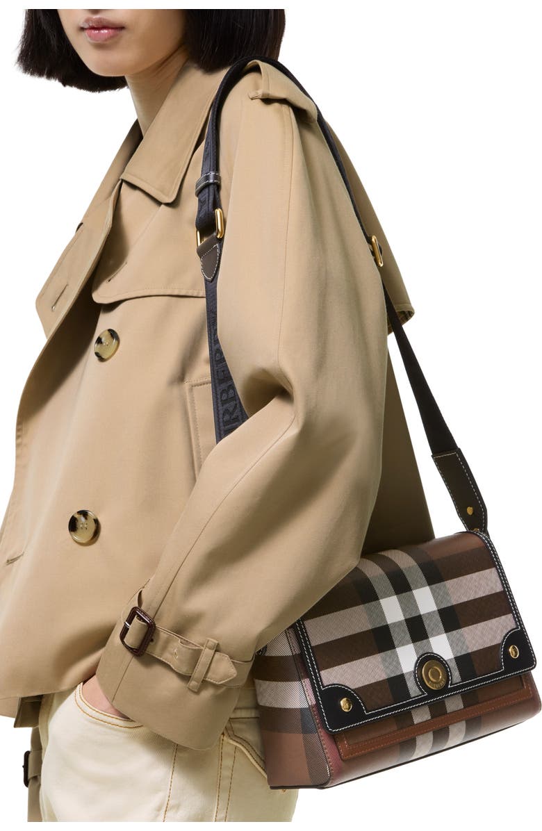 Burberry Note Bag, Alternate, color, Dark Birch Brown