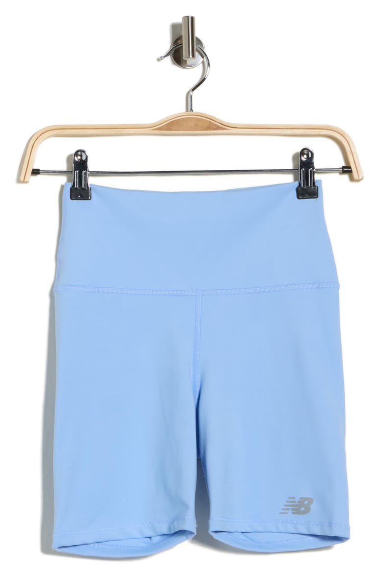 NB Harmony 6-Inch High Rise Performance Athletic Shorts, Alternate, color, BLUE