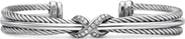 David Yurman 'X' Crossover Cuff with Diamonds