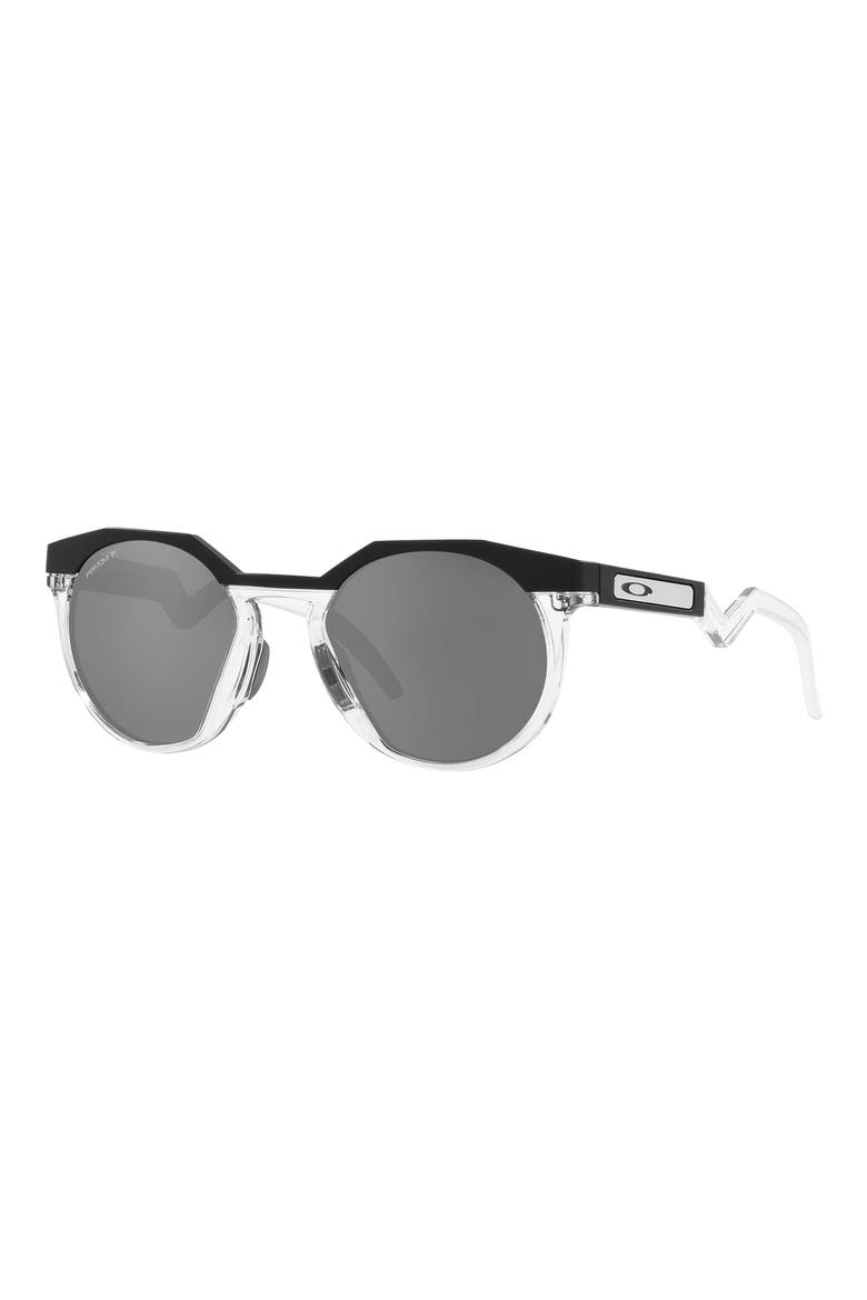 HSTN Metal 52mm Prizm™ Round Sunglasses, Alternate, color, BLACK