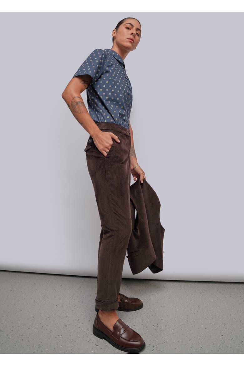 The Essential Corduroy Trouser, Alternate, color, MOCHA