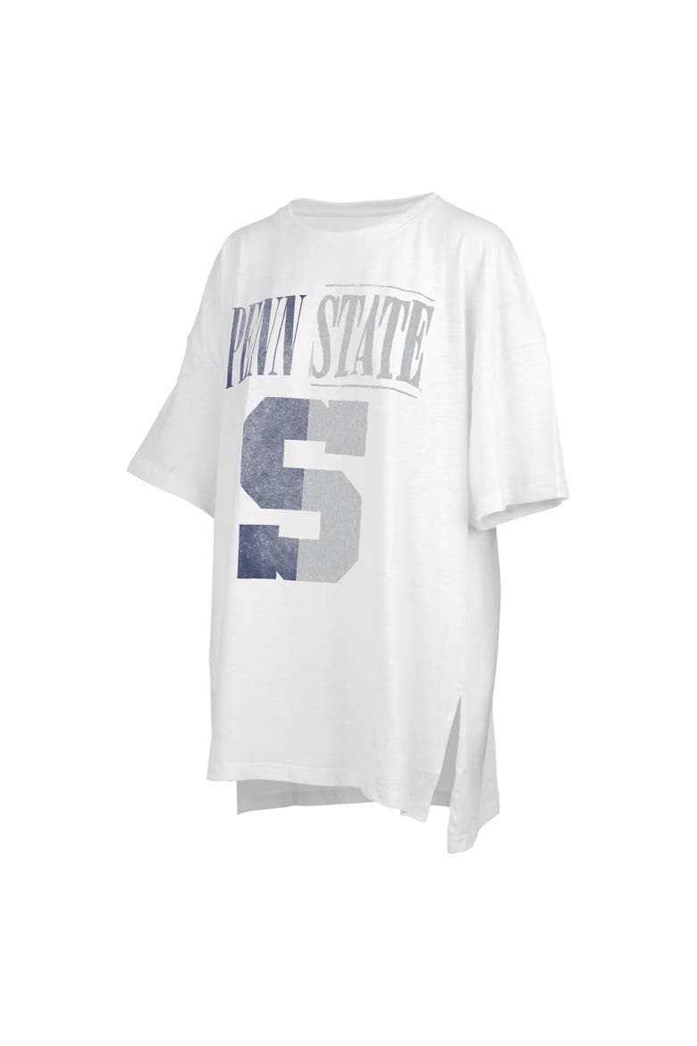 Women's Pressbox White Penn State Nittany Lions Lickety-Split Oversized T-Shirt, Main, color, White