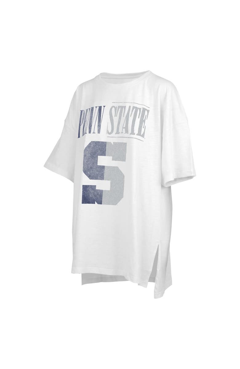 PRESSBOX Women's Pressbox White Penn State Nittany Lions Lickety-Split Oversized T-Shirt, Main, color, 
