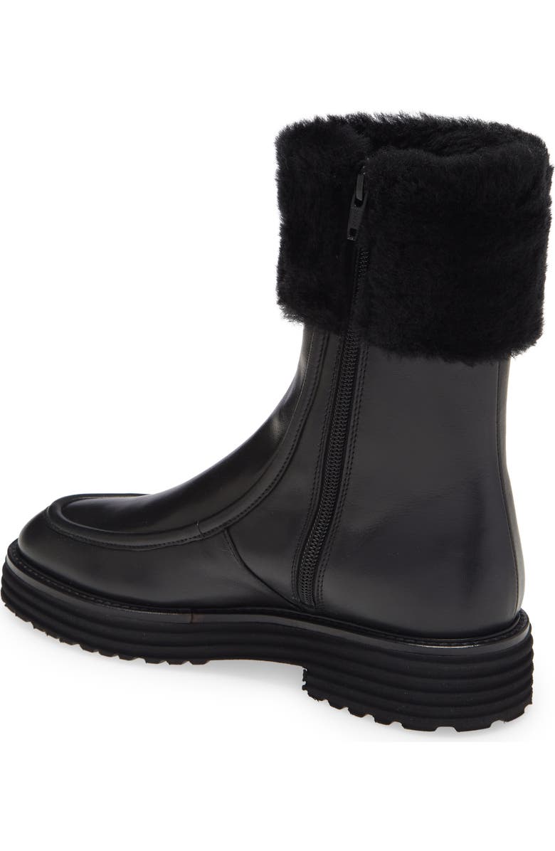 Pas de Rouge Ada Genuine Shearling Cuff Boot, Alternate, color,