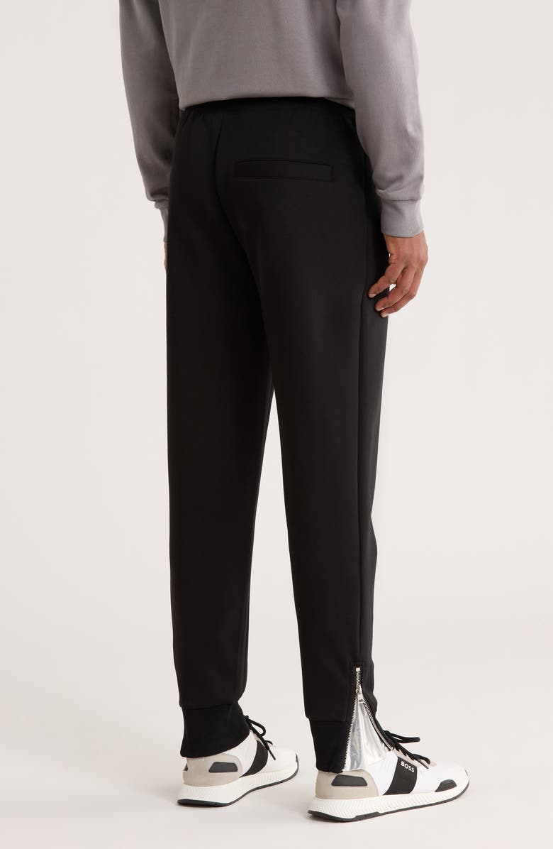 HUGO Logo Patch Knit Joggers, Alternate, color, Black