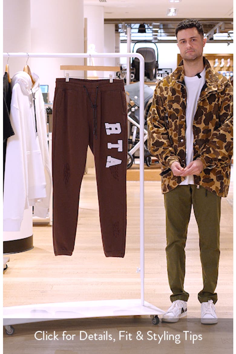Owen Collegiate Distressed Joggers video