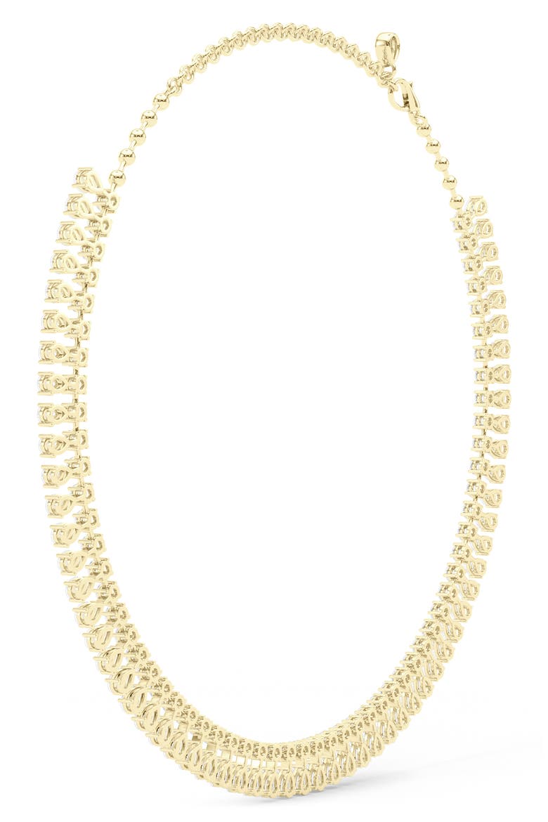 Lab Created Diamond Frontal Necklace, Alternate, color, 18K YELLOW GOLD