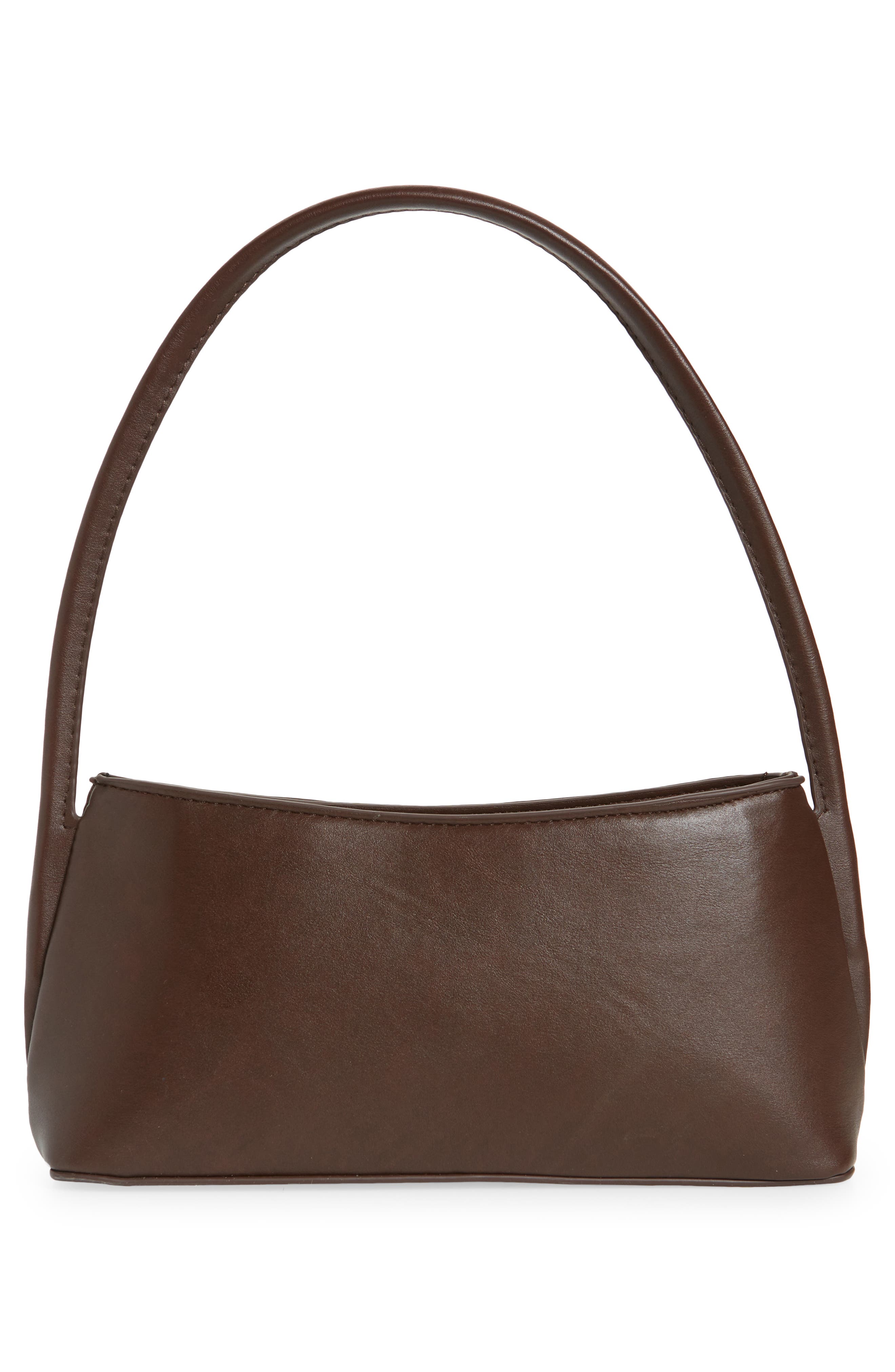 Mimi Baguette Shoulder Bag, Alternate, color, BROWN