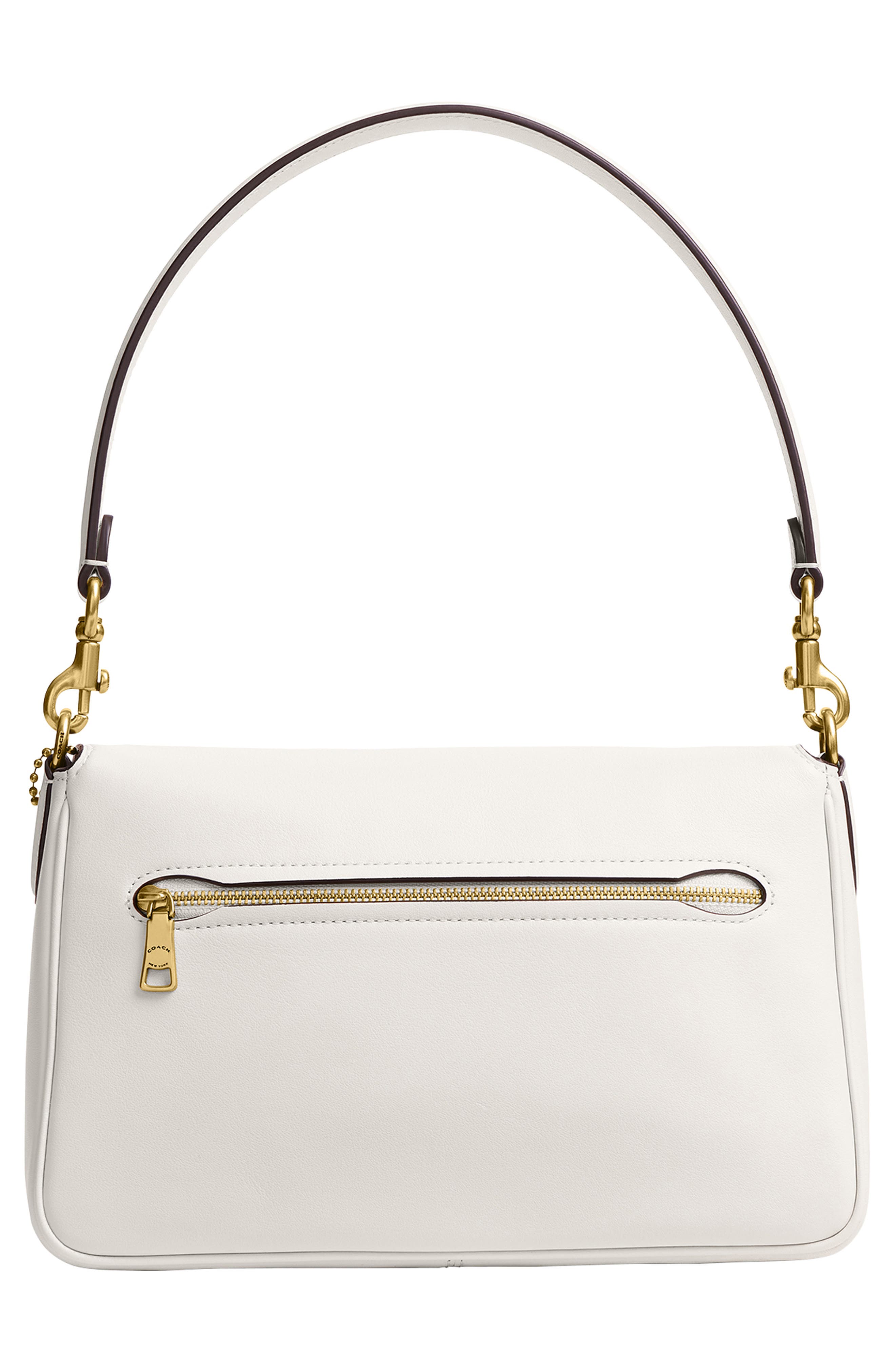 COACH Tabby Soft Leather Shoulder Bag, Alternate, color, B4/Chalk