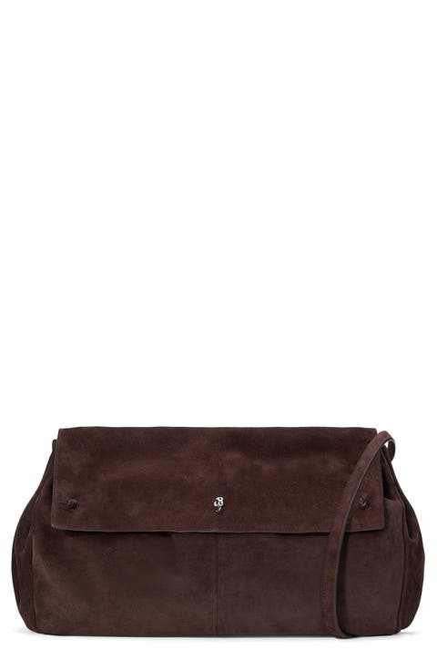 Cy Oversized Leather Clutch Bag