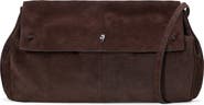 STAUD Cy Oversized Leather Clutch Bag