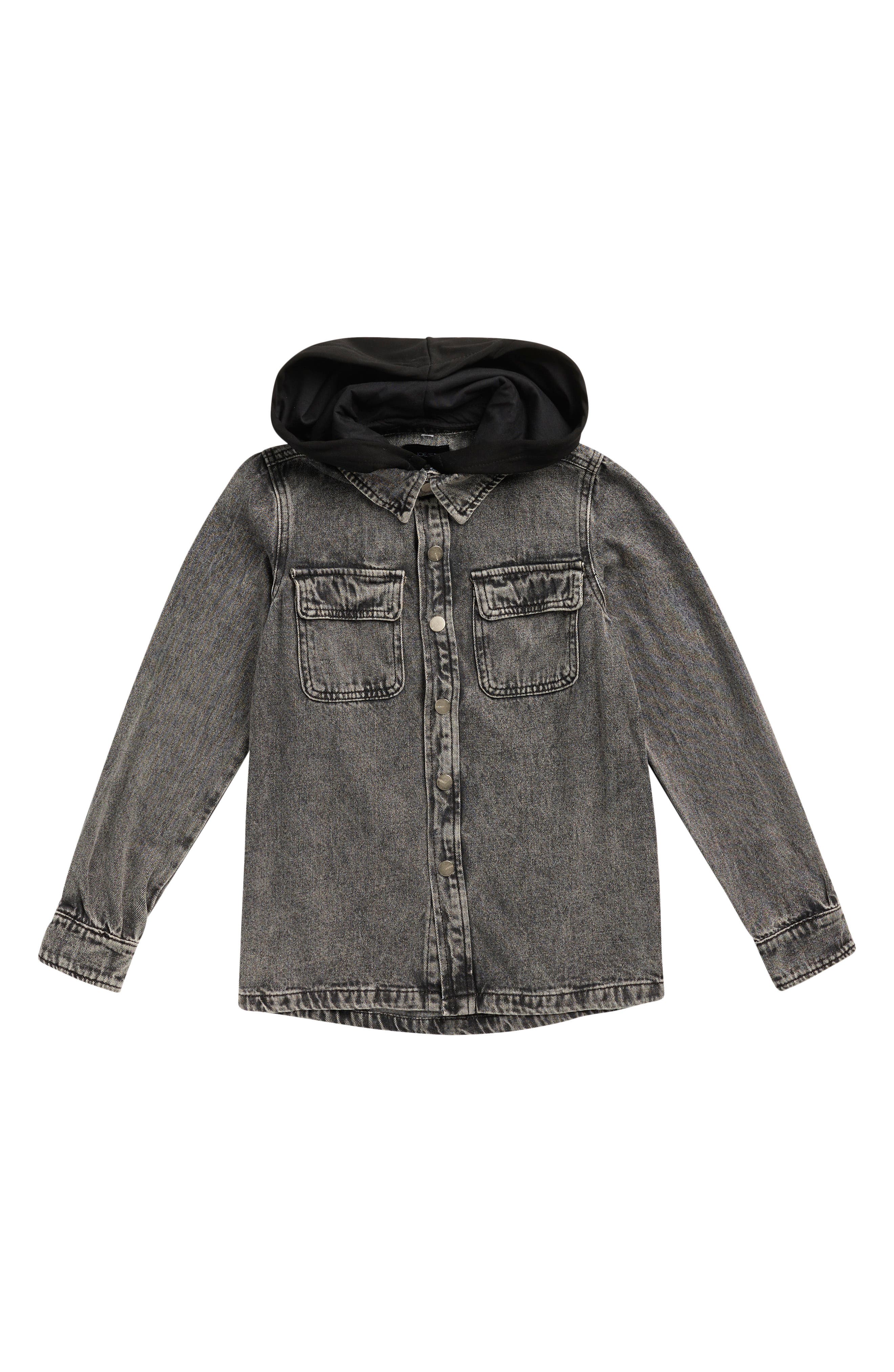 Kids' Hooded Denim Jacket