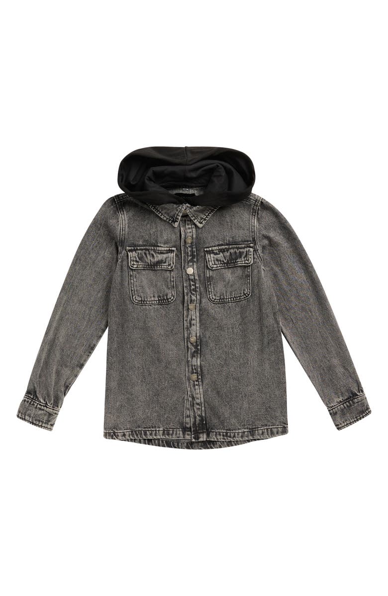 Joe's Jeans Kids' Hooded Denim Jacket, Main, color, Grey