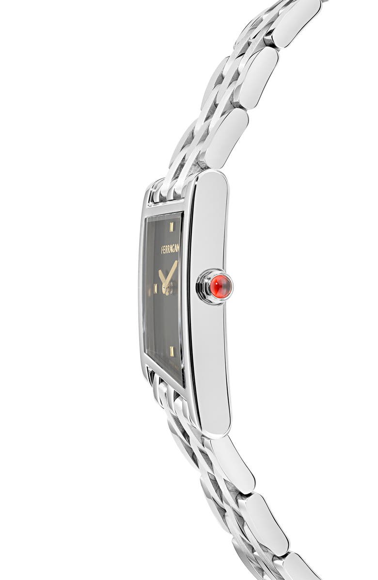 FERRAGAMO Asymetrique Bracelet Watch, 22mm x 36mm, Alternate, color, Stainless Steel