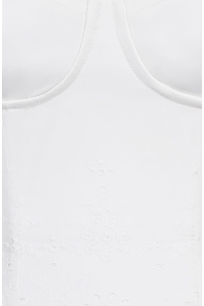 Zizi Halter Neck Broderie Dress, Alternate, color, WHITE