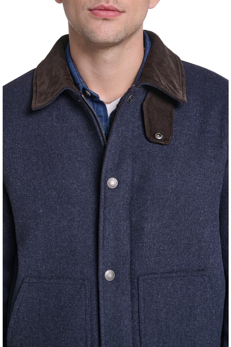 Corduroy Collar Barn Jacket, Alternate, color, NAVY
