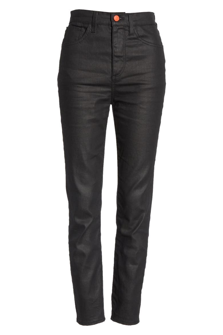 x Paramount Grease Coated Skinny Jeans (Nordstrom Exclusive), Alternate, color, DANNY BLACK