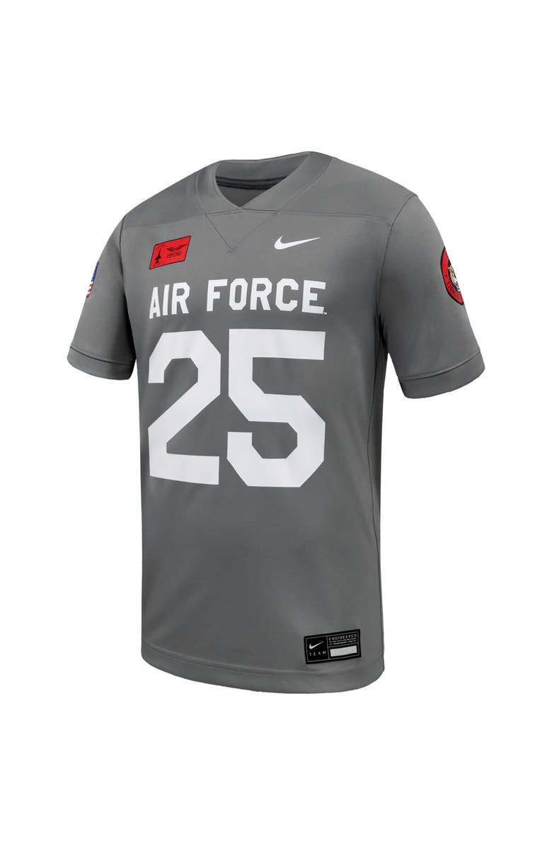Nike Men's Nike #25 Gray Air Force Falcons APLS Fighting Falcon Collection Football Game Jersey, Alternate, color, Gray