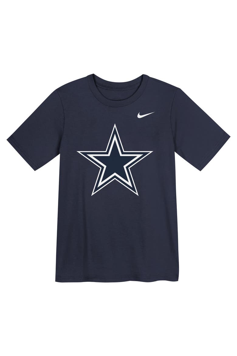 Preschool Nike  Navy Dallas Cowboys Logo T-Shirt, Main, color, Navy