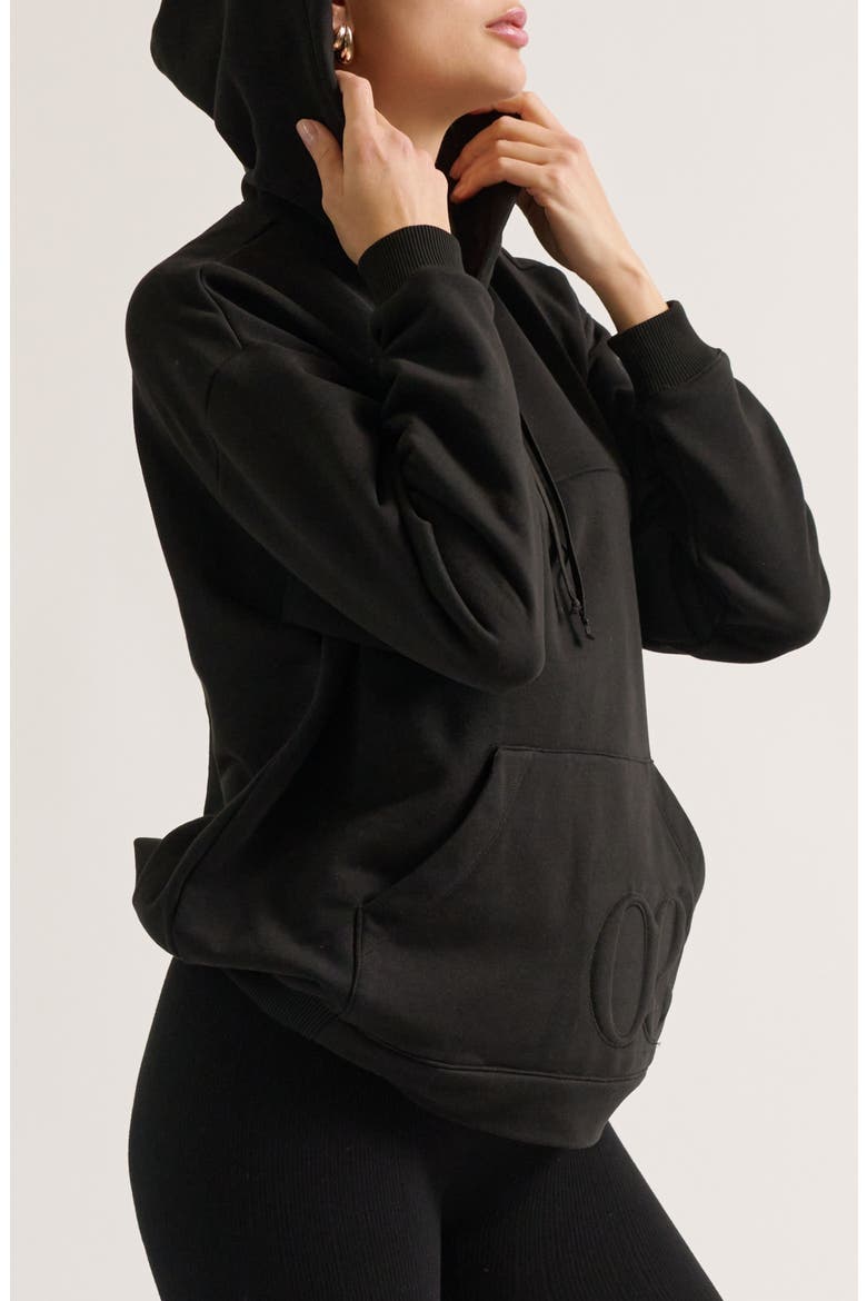 Boston Maternity & Nursing Hoodie, Main, color, Black