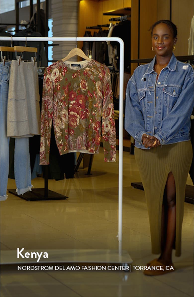 Floral Print Sweater, sales video thumbnail