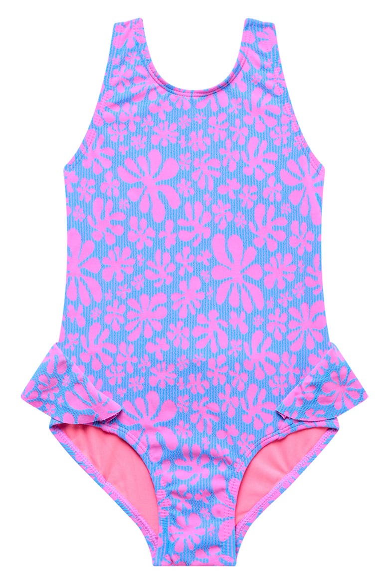Kids' Ruffle One-Piece Swimsuit, Main, color, MULTI