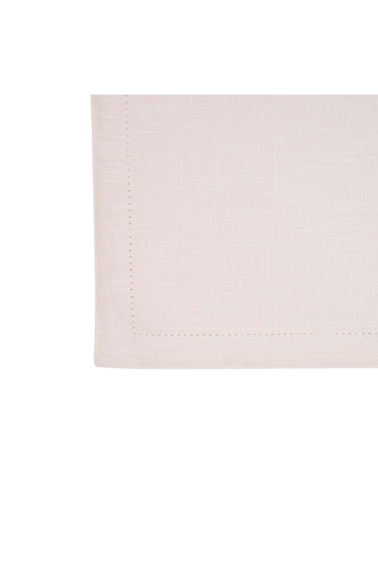 Set of 6 Placemats 100% Cotton 14" x 20", Alternate, color, White