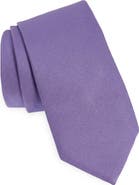 BOSS Solid Black Silk Tie