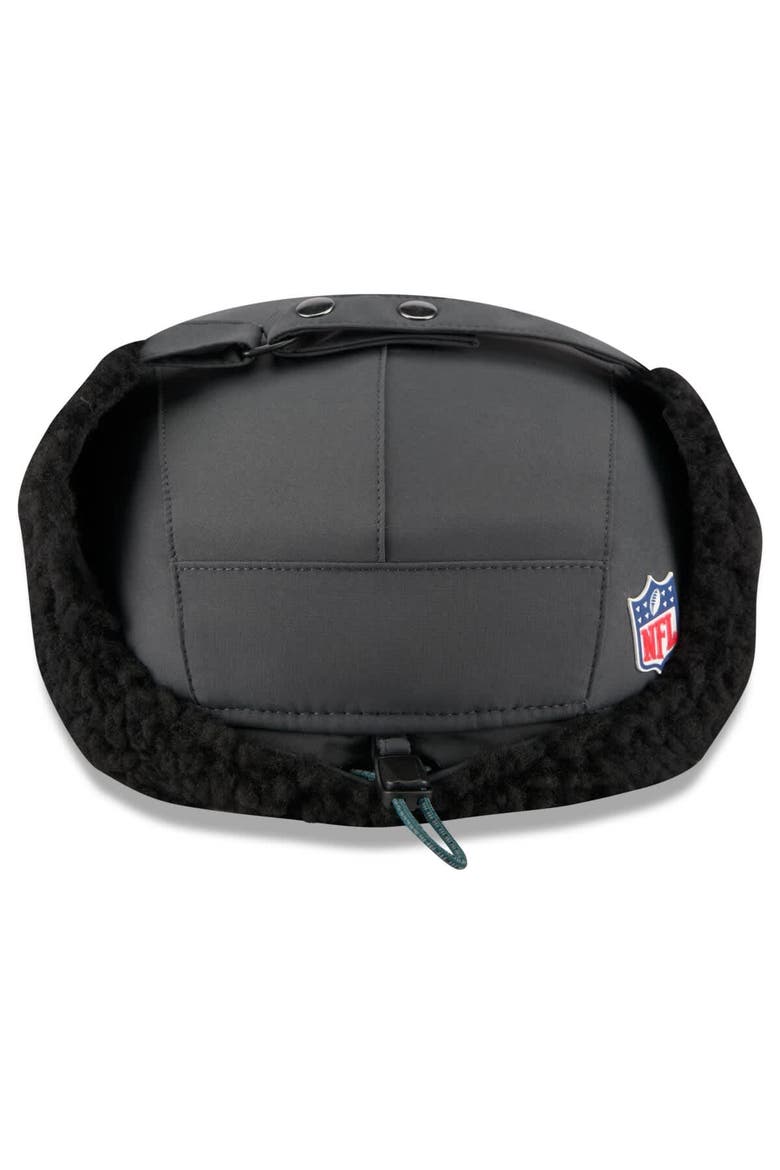 Men's New Era Charcoal Philadelphia Eagles 2025 Sideline Cold Weather Runner Dog Ear Adjustable Hat, Alternate, color, Charcoal