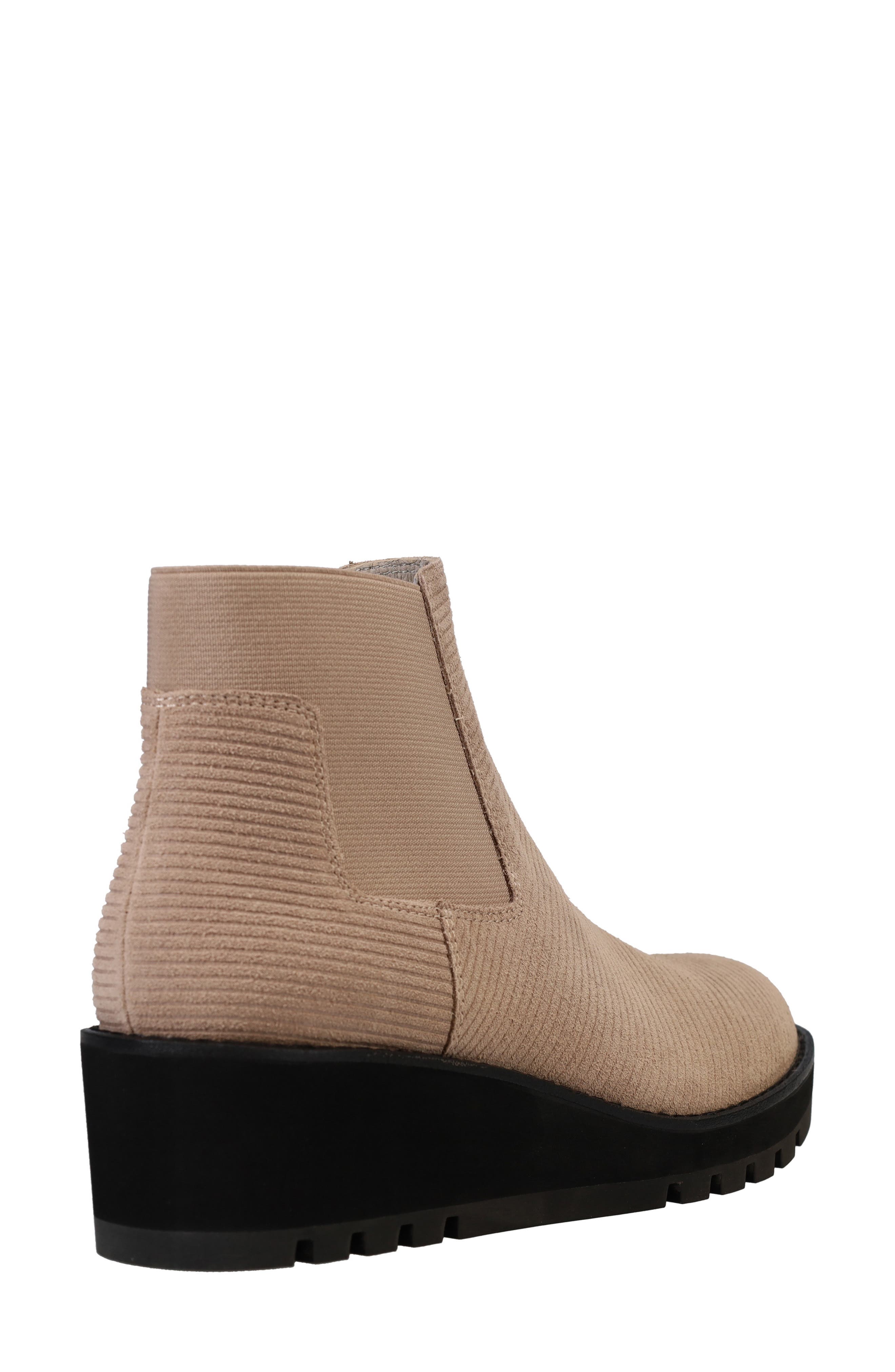 Eileen Fisher Chelsea Wedge Bootie, Alternate, color, Taupe