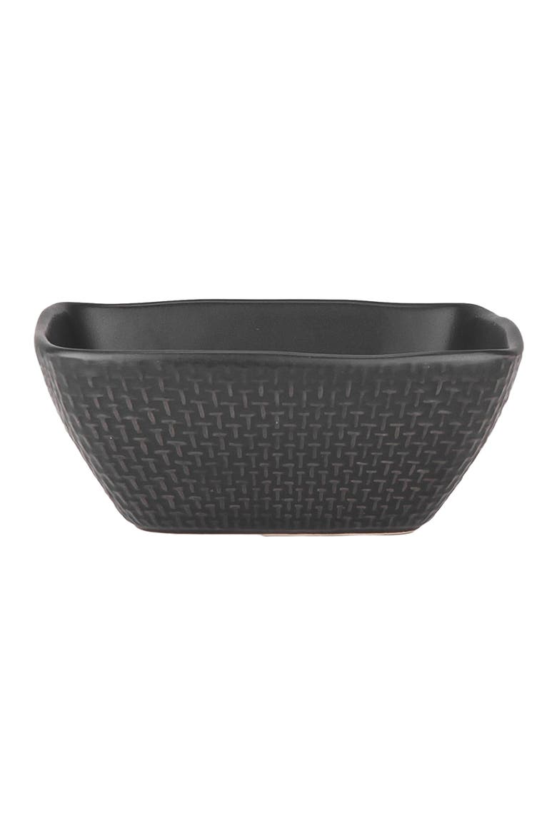 Olivia Stoneware 4-Piece Bowl Set, Alternate, color, Black