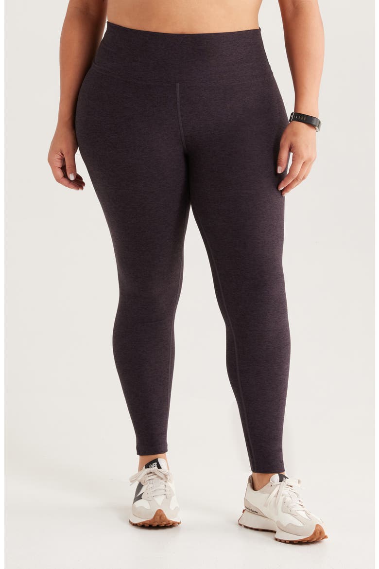 Renew High Waist Leggings, Main, color, BLACK MELANGE